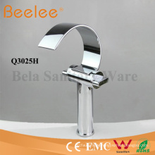 Becken Wasserhahn High Arc C Form Badezimmer Wasserfall Schiff Mischbatterie Wasserhahn